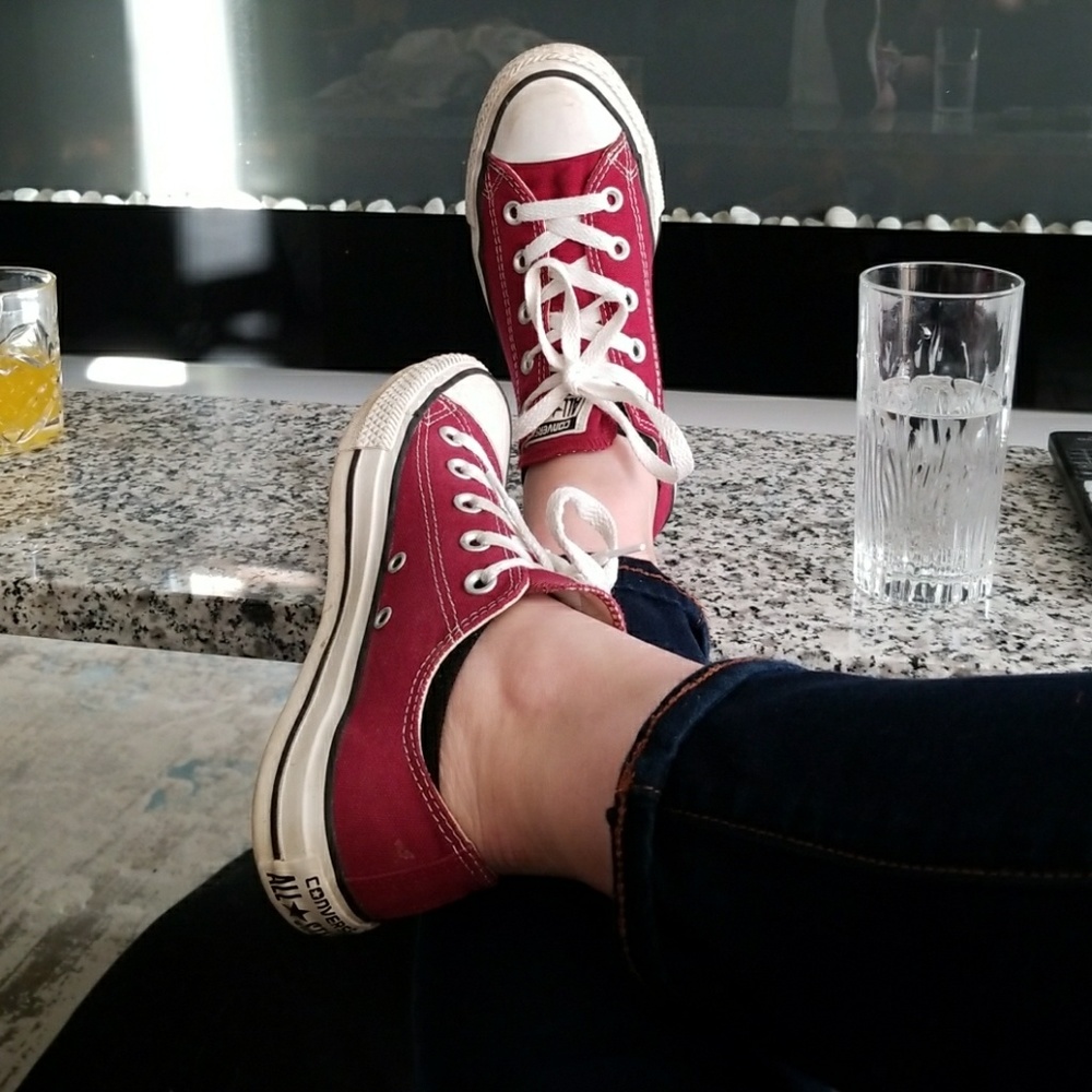 Maroon Converse